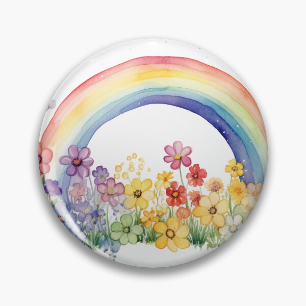 Item preview, Watercolor Floral Rainbow designed and sold by Mermaid's Whimsy.