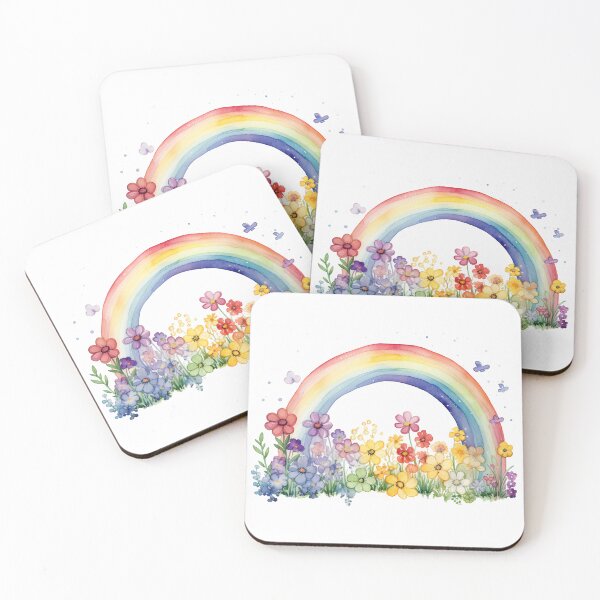 Item preview, Watercolor Floral Rainbow designed and sold by Mermaid's Whimsy.