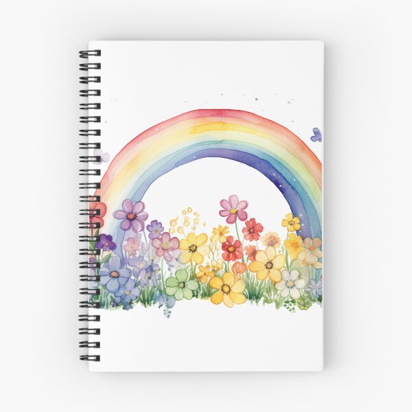 Item preview, Watercolor Floral Rainbow designed and sold by Mermaid's Whimsy.