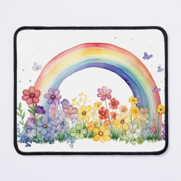Item preview, Watercolor Floral Rainbow designed and sold by Mermaid's Whimsy.