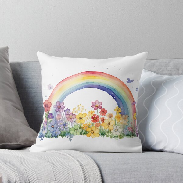 Item preview, Watercolor Floral Rainbow designed and sold by Mermaid's Whimsy.