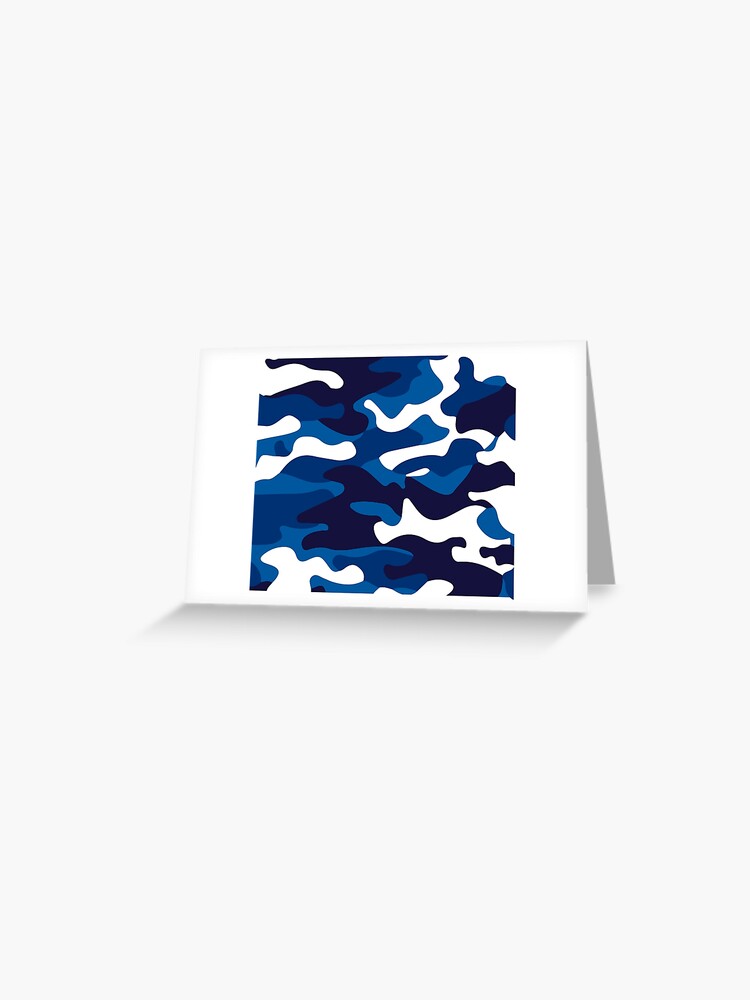 Black Blue Camo Graphic T-Shirt for Sale by dextersdesigns