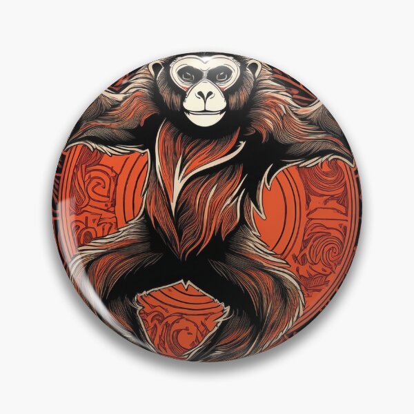 Item preview, Gibbon dancing in graffiti Asian style  designed and sold by Boxing Kangaroo Retail Company.