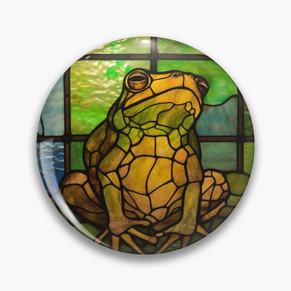Item preview, Frog in Stained Glass designed and sold by RedHandedOD.