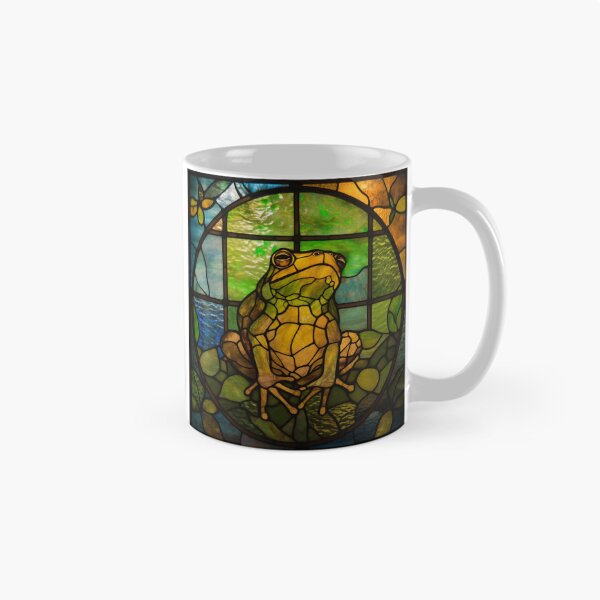 Item preview, Frog in Stained Glass designed and sold by RedHandedOD.