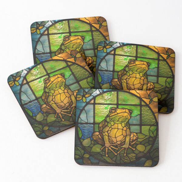 Item preview, Frog in Stained Glass designed and sold by RedHandedOD.