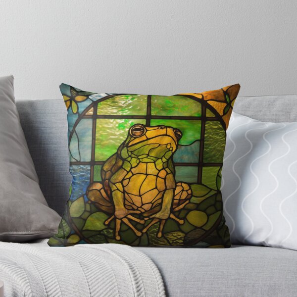 Item preview, Frog in Stained Glass designed and sold by RedHandedOD.