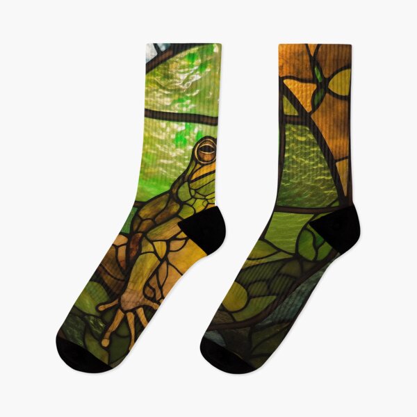 Item preview, Frog in Stained Glass designed and sold by RedHandedOD.