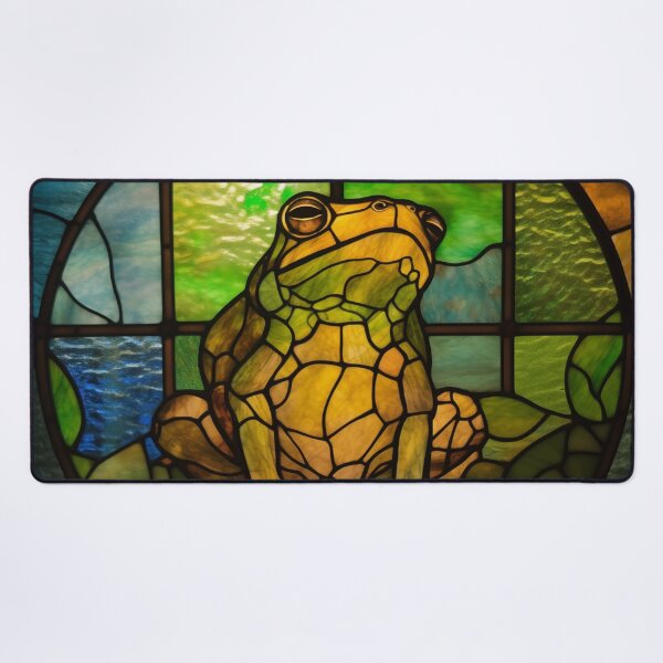 Item preview, Frog in Stained Glass designed and sold by RedHandedOD.
