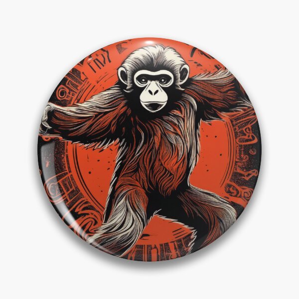 Item preview, Gibbon dancing in graffiti Asian style  designed and sold by Boxing Kangaroo Retail Company.