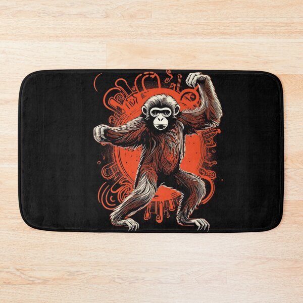 Item preview, Gibbon dancing in graffiti Asian style  designed and sold by Boxing Kangaroo Retail Company.