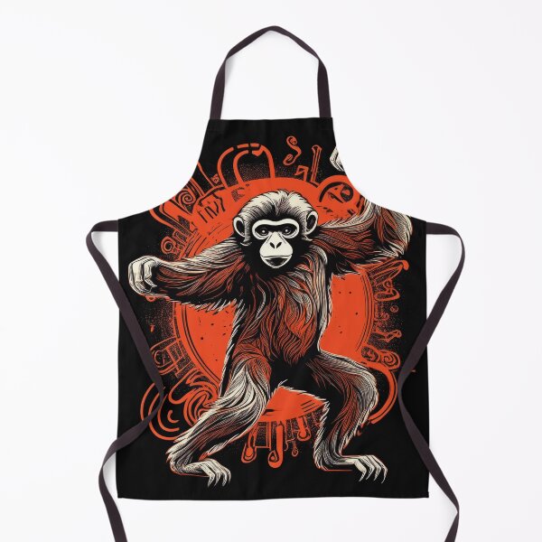 Item preview, Gibbon dancing in graffiti Asian style designed and sold by Boxing Kangaroo Retail Company.