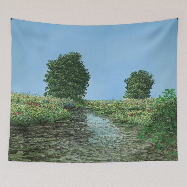Item preview, Tree Stream Picture - a picture with stream and tree designed and sold by art paintings.