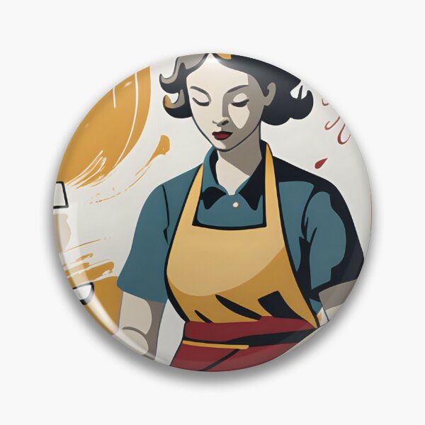 Item preview, Abstract Expressionist Baker – The Art of Baking in Motion designed and sold by AI-Syn-Pro.