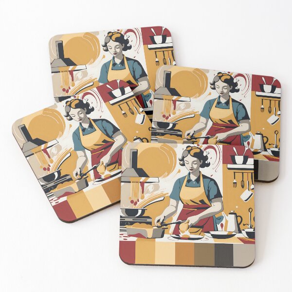 Item preview, Abstract Expressionist Baker – The Art of Baking in Motion designed and sold by AI-Syn-Pro.