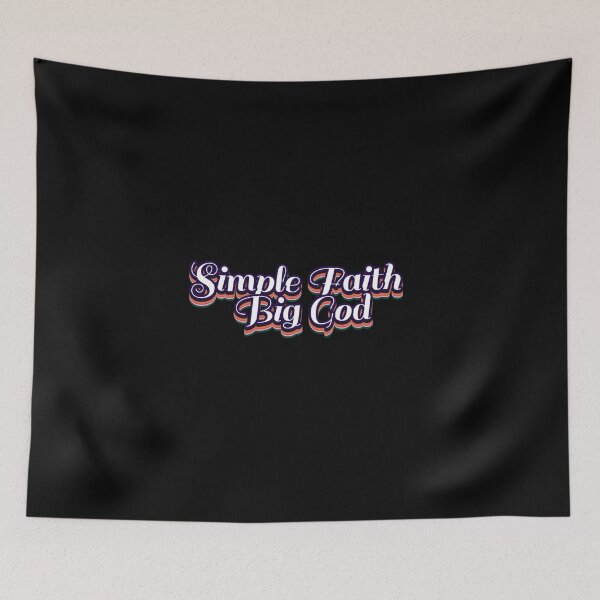 Item preview,   Christian Faith apparel. Simple Faith Big God. designed and sold by Cjhub.