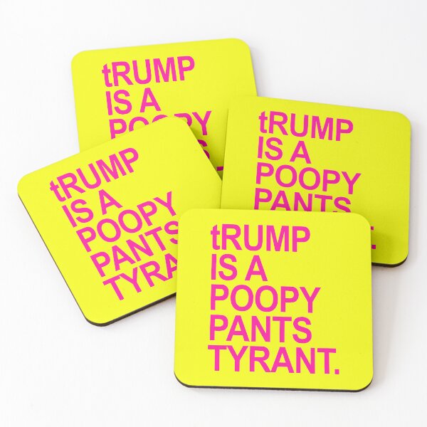 Item preview, tRUMP is a POOPY PANTS TYRANT (hot pink 2) designed and sold by Thelittlelord.