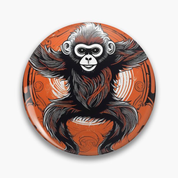 Item preview, Gibbon dancing in graffiti Asian style  designed and sold by Boxing Kangaroo Retail Company.