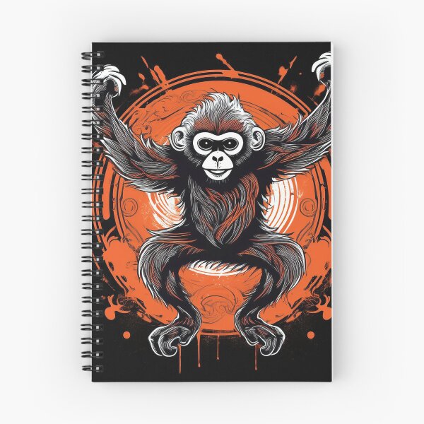 Item preview, Gibbon dancing in graffiti Asian style  designed and sold by Boxing Kangaroo Retail Company.
