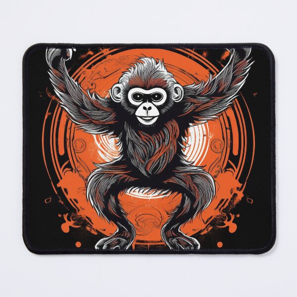 Item preview, Gibbon dancing in graffiti Asian style designed and sold by Boxing Kangaroo Retail Company.