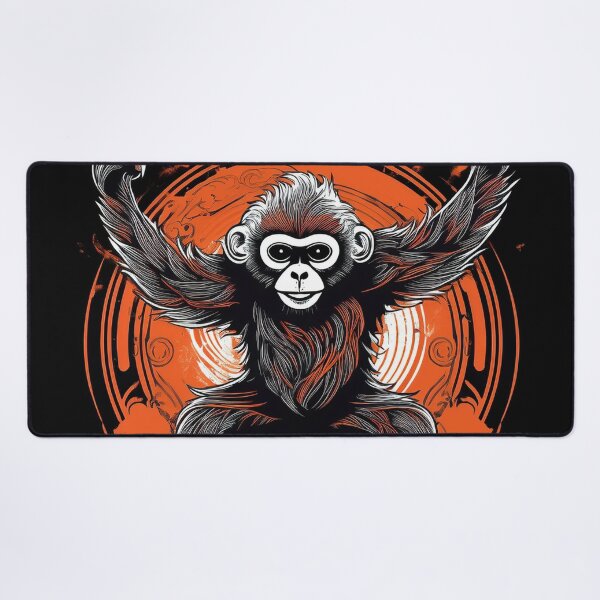 Item preview, Gibbon dancing in graffiti Asian style designed and sold by Boxing Kangaroo Retail Company.