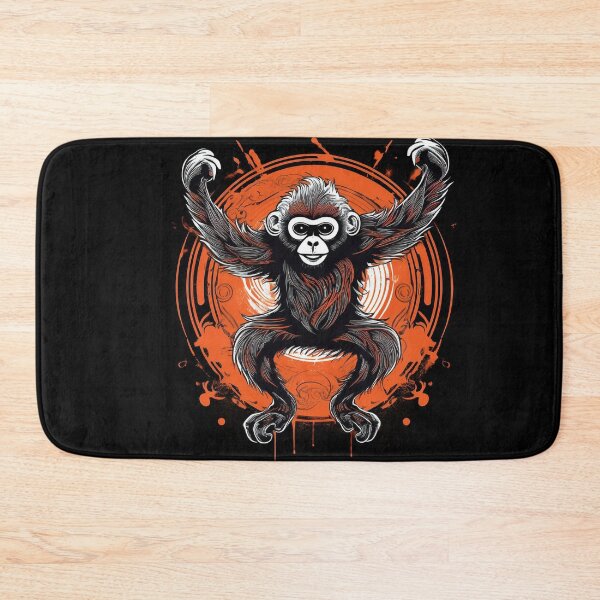Item preview, Gibbon dancing in graffiti Asian style  designed and sold by Boxing Kangaroo Retail Company.