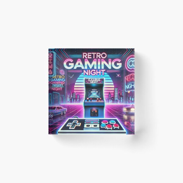 Item preview, Retro gaming night designed and sold by HarryBozz.