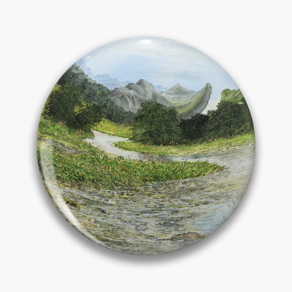 Item preview, Mountain stream - deformation of a river designed and sold by art paintings.
