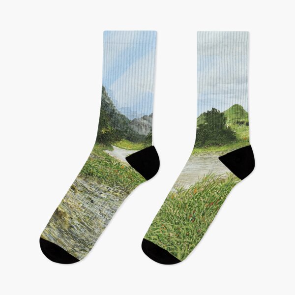 Item preview, Mountain stream - deformation of a river designed and sold by art paintings.