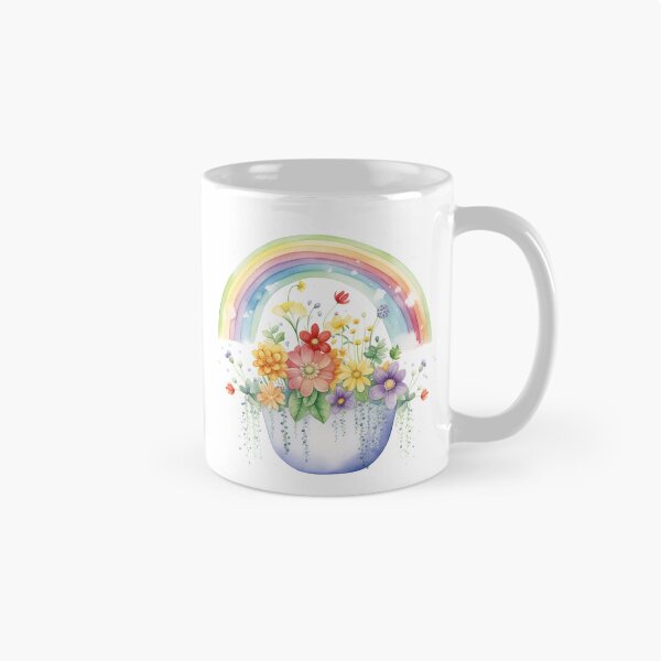 Item preview, Rainbow Over A Pot of Flowers designed and sold by Mermaid's Whimsy.