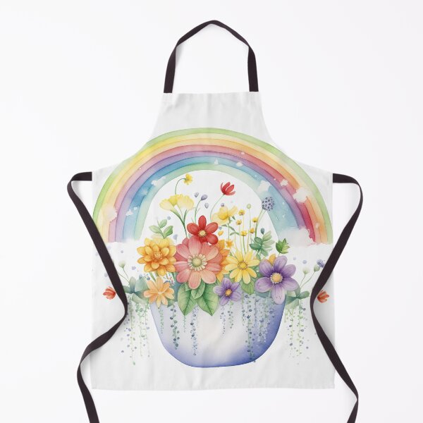 Item preview, Rainbow Over A Pot of Flowers designed and sold by Mermaid's Whimsy.
