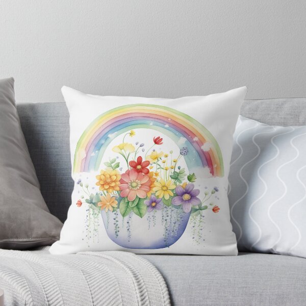 Item preview, Rainbow Over A Pot of Flowers designed and sold by Mermaid's Whimsy.