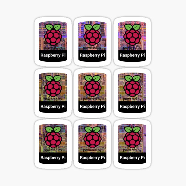 Raspberry Pi Case Sticker - CPU Background Sticker