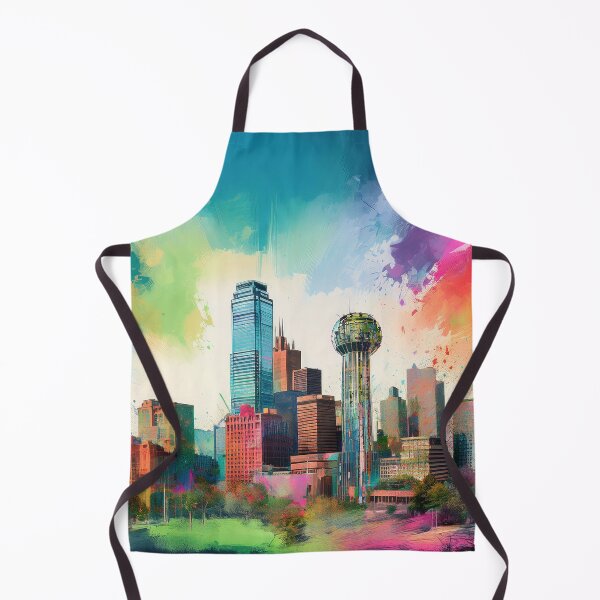 Item preview, Dallas Skyline Graffiti Art - Colorful Abstract Urban Street Style designed and sold by Phat Dog Designs .