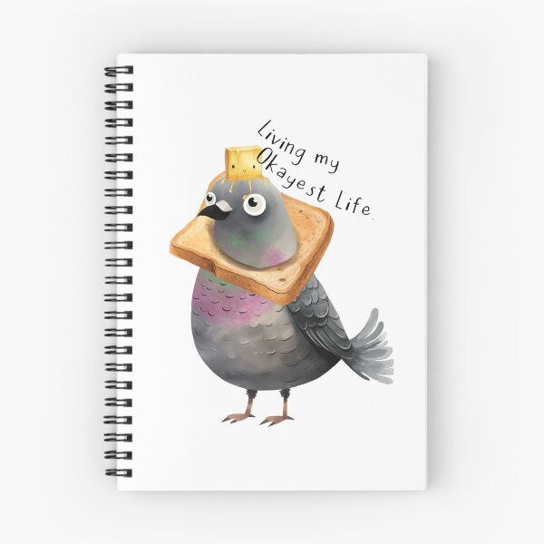 Item preview, Living my Okayest Life Pigeon designed and sold by UpsidedownFrog.