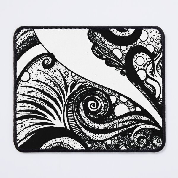 Item preview, Dream Beneath the Waves – Ink Drawing designed and sold by DanielleJScott.com.