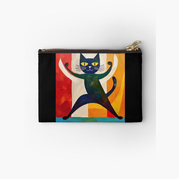 Item preview, Cubist Black cat dancing  designed and sold by Boxing Kangaroo Retail Company.