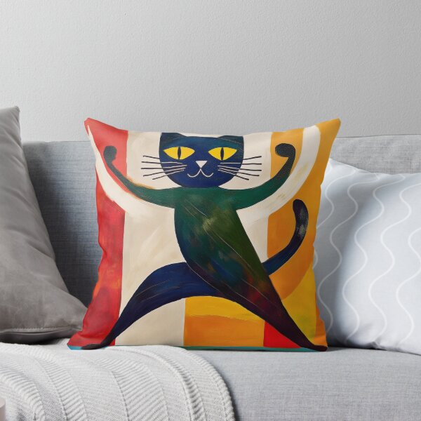Item preview, Cubist Black cat dancing  designed and sold by Boxing Kangaroo Retail Company.