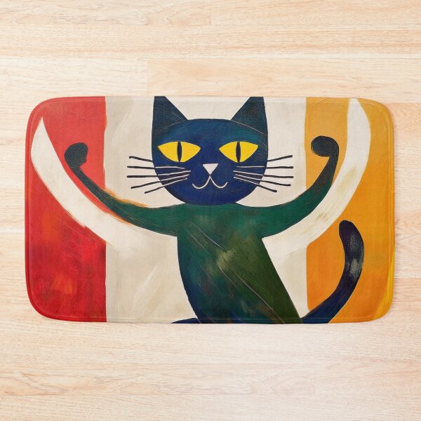 Item preview, Cubist Black cat dancing  designed and sold by Boxing Kangaroo Retail Company.