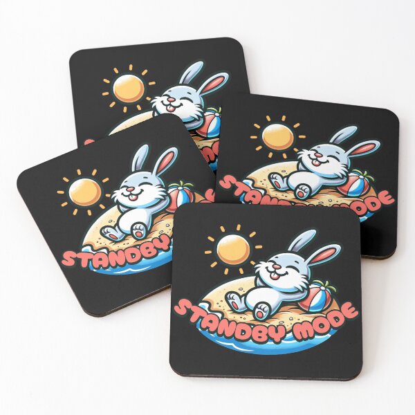 Item preview, Standby mode - chill bunny at beach designed and sold by SekoOne.