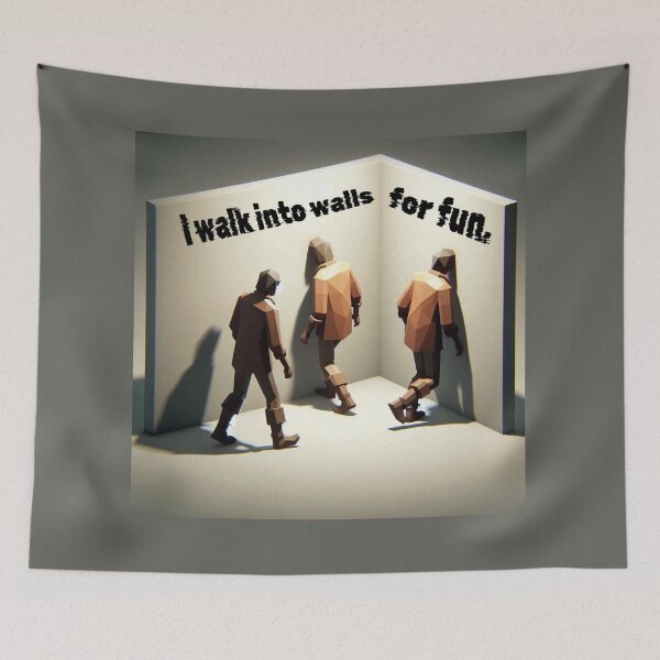 Item preview, NPC Vibes - I walk into Walls for Fun. designed and sold by nature. electrified..