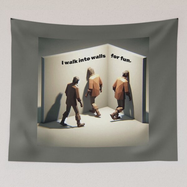 Item preview, NPC Vibes - I walk into Walls for Fun. designed and sold by nature. electrified..