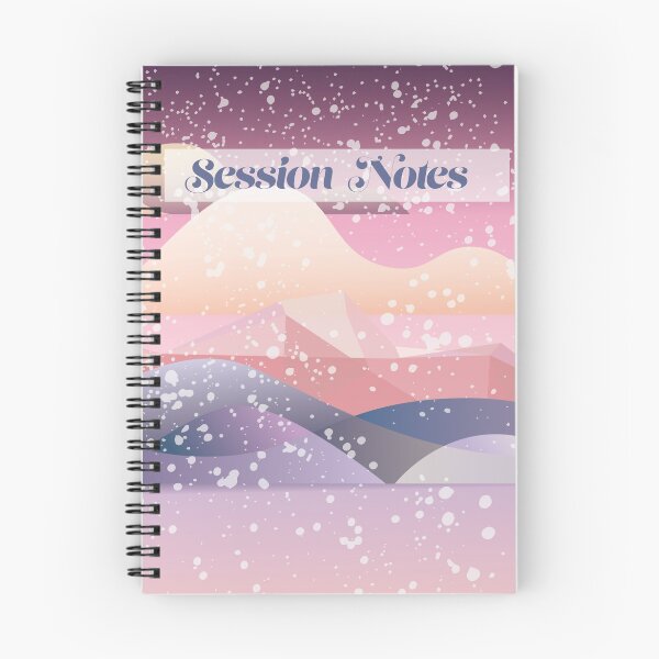 Item preview, Session Notes journal- Pink designed and sold by PastaCatDesigns.