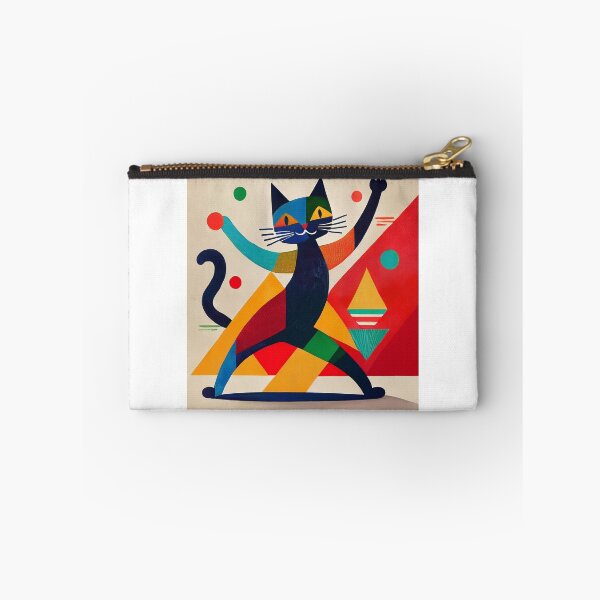 Item preview, Cubist Black cat dancing  designed and sold by Boxing Kangaroo Retail Company.