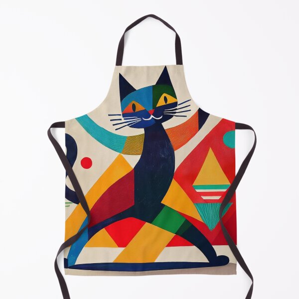 Aperçu de l'œuvre Chat noir cubiste dansant créée et vendue par Boxing Kangaroo Retail Company.