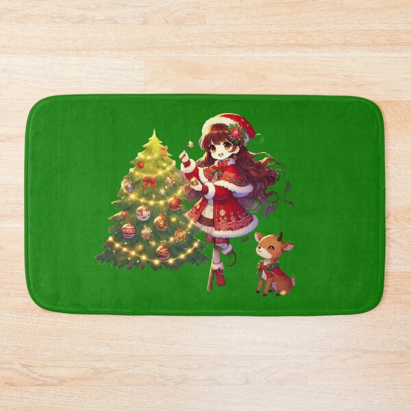 Item preview, Anime Christmas Girl Decorating Tree designed and sold by Raha-Art .