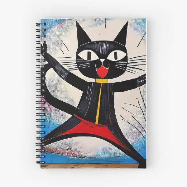 Item preview, Cubist Black cat dancing  designed and sold by Boxing Kangaroo Retail Company.