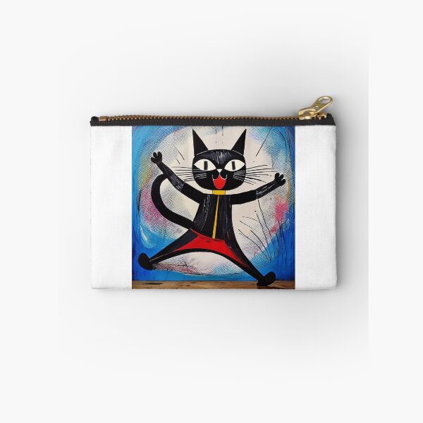 Item preview, Cubist Black cat dancing  designed and sold by Boxing Kangaroo Retail Company.