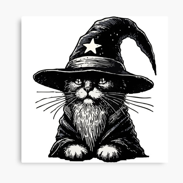 Item preview, Cat Wizard Vintage designed and sold by TomFrontierArt.