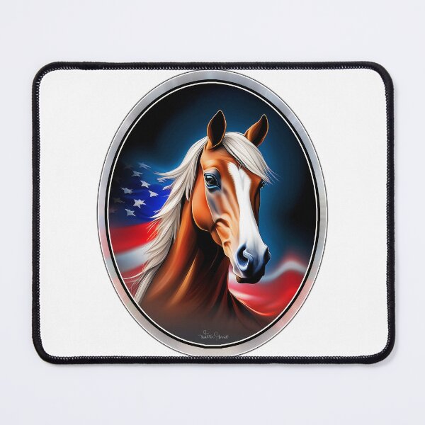 Item preview, Equestrian Elegance in Patriotic Hues designed and sold by WLHmedia.com .
